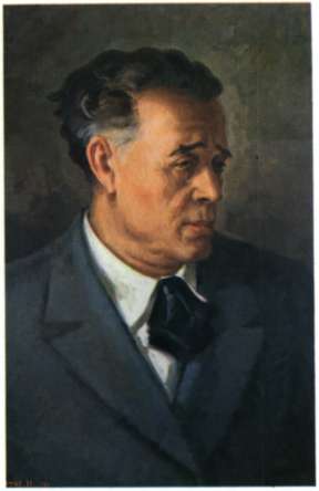 Νικόλαος Λούβαρις. Θεολόγος και φιλόσοφος, καθηγητής του Πανεπιστημίου Αθηνών και ακαδημαϊκός. -Ελαιογραφία του Η. Φέρτη (Πανεπιστήμιο Αθηνών).