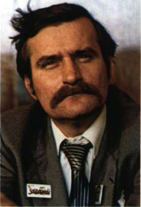 Ο Πολωνός συνδικαλιστής Λεχ Βαλέσα. Βραβείο Νόμπελ Ειρήνης 1983.