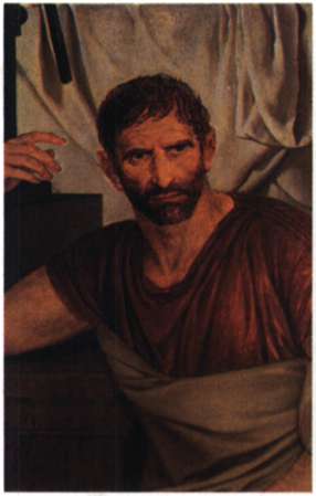 Λεύκιος Ιούνιος Βρούτος. Ο πρώτος ύπατος της Ρώμης. Ελαιογραφία του David (Παρίσι, Μουσείο Λούβρου).